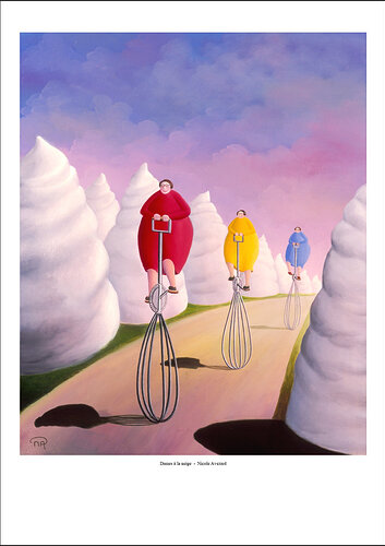 avezard-dame à la neige