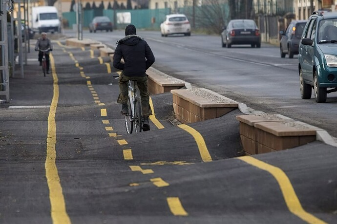 Piste cyclable paraît-il hongroise