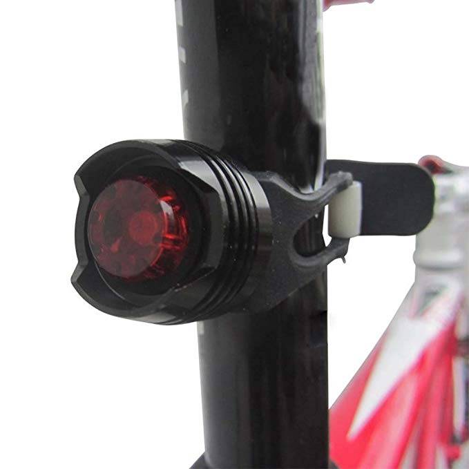 Eclairage vélo noname : Lumière arrière vélo à LED rechargeable USB
